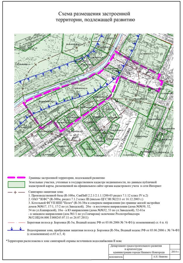 Река борзовка нижний новгород карта