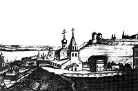Нижний Новгород в 1830-х гг. Церковь Ильи Пророка, Кремль, Нижний Базар